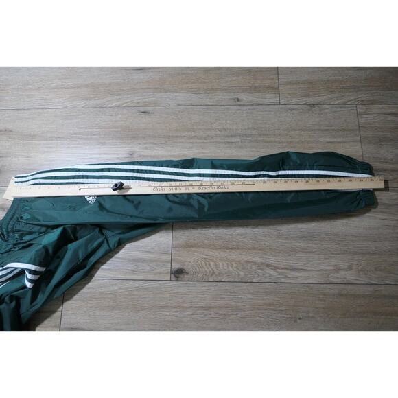 NWT Rare Adidas Vintage Nylon Forest Green Track Pants Youth Medium YM - Picture 10 of 11